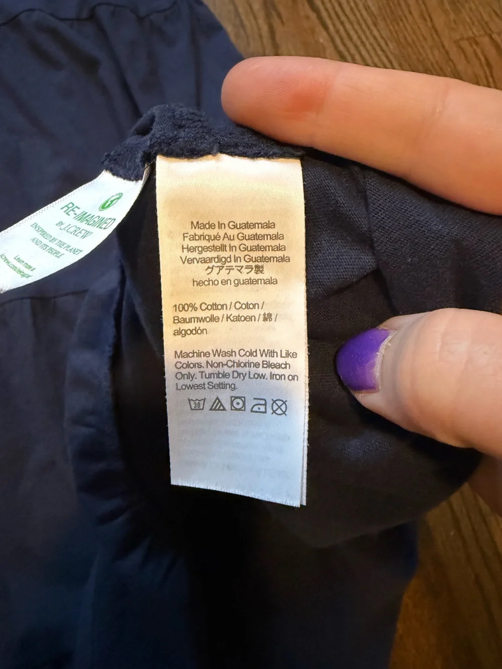 J. Crew Dark Navy Casual Tee Dress